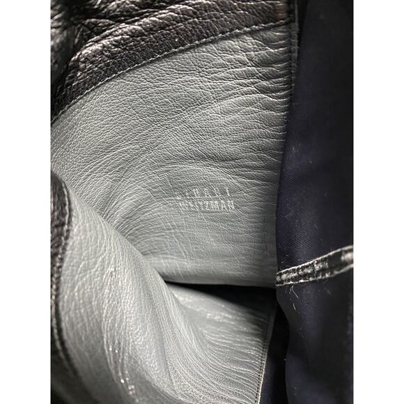 Stuart Weitzman 5050 Over The Knee Boot Black Leather Stretch Elastic Ba… - Picture 9 of 10